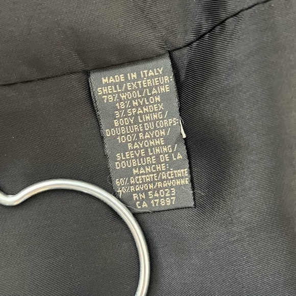 Vintage 2001 Banana Republic classic black 3 button blazer sport coat size 42R - Picture 9 of 10